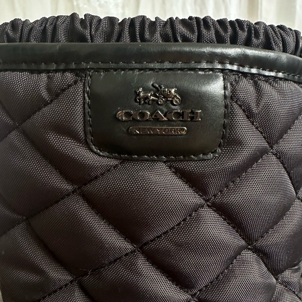 Black coach rain/ winter boots
